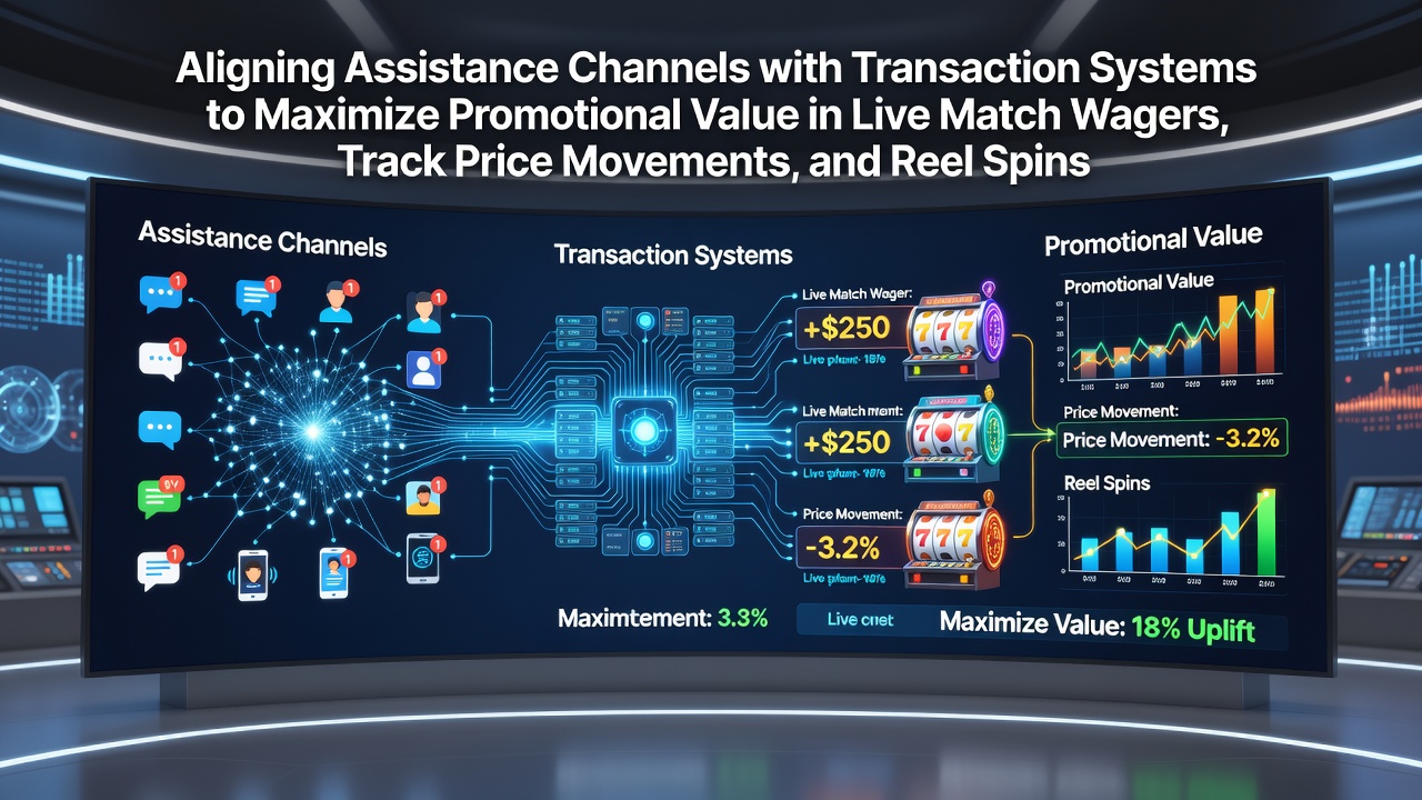 Illustration of integrated customer support and payment systems in live betting environments