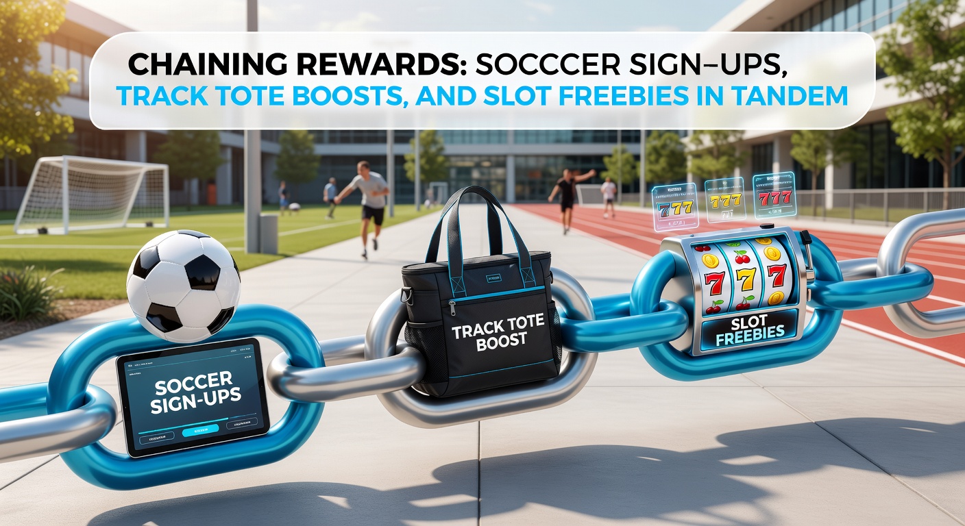 Dynamic illustration of a relay race where runners pass batons shaped like soccer jerseys, racing tickets, and slot symbols across a betting track