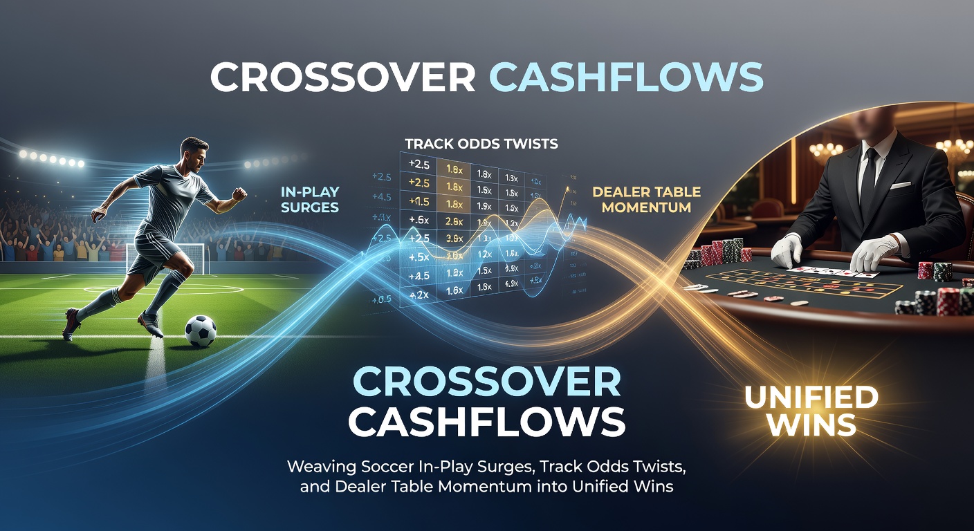 Vibrant collage of live soccer action, galloping racehorses, and spinning casino roulette wheel illustrating crossover betting dynamics