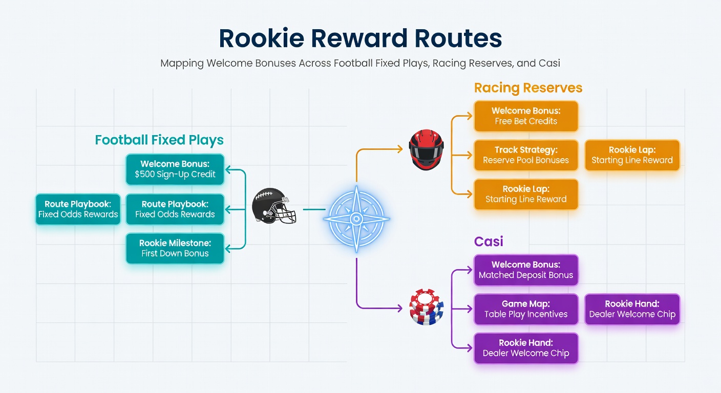 Visual breakdown of horse racing reserve bonuses, showing free bet allocations and accumulator multipliers for new users